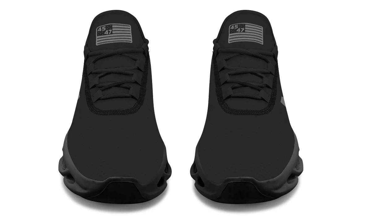 Dark MAGA Flag Trendy Sneakers - Image 4