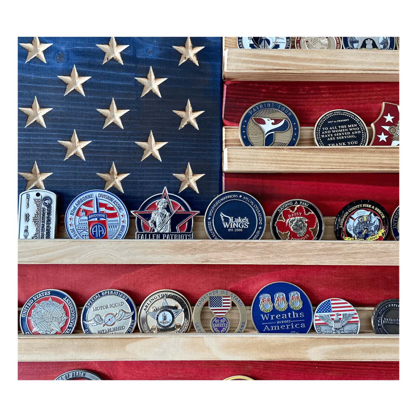 Flags of Valor - Challenge Coin Holder Flag - Image 3