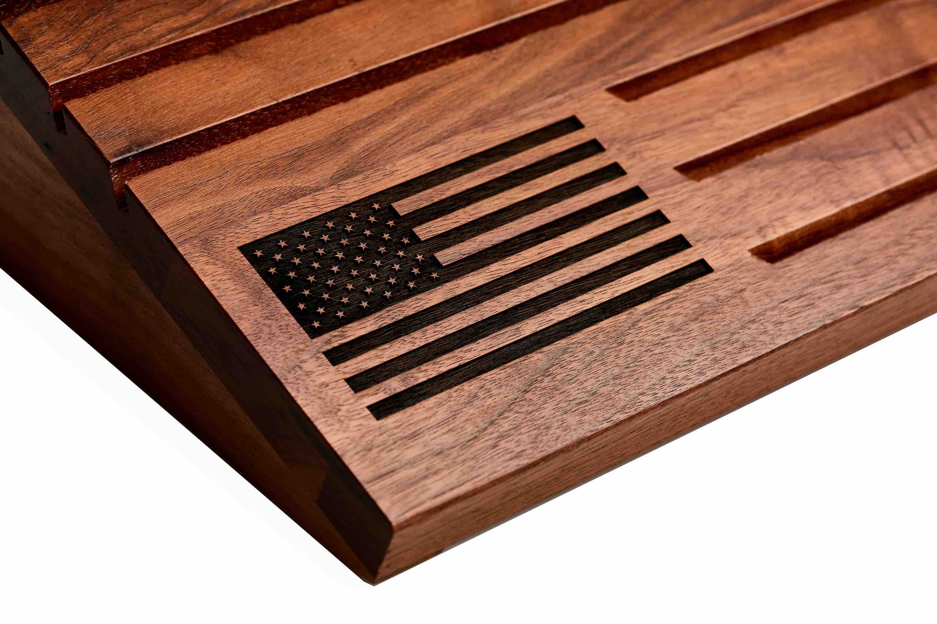 Flags of Valor - Wooden Desktop Challenge Coin Holder - Image 5