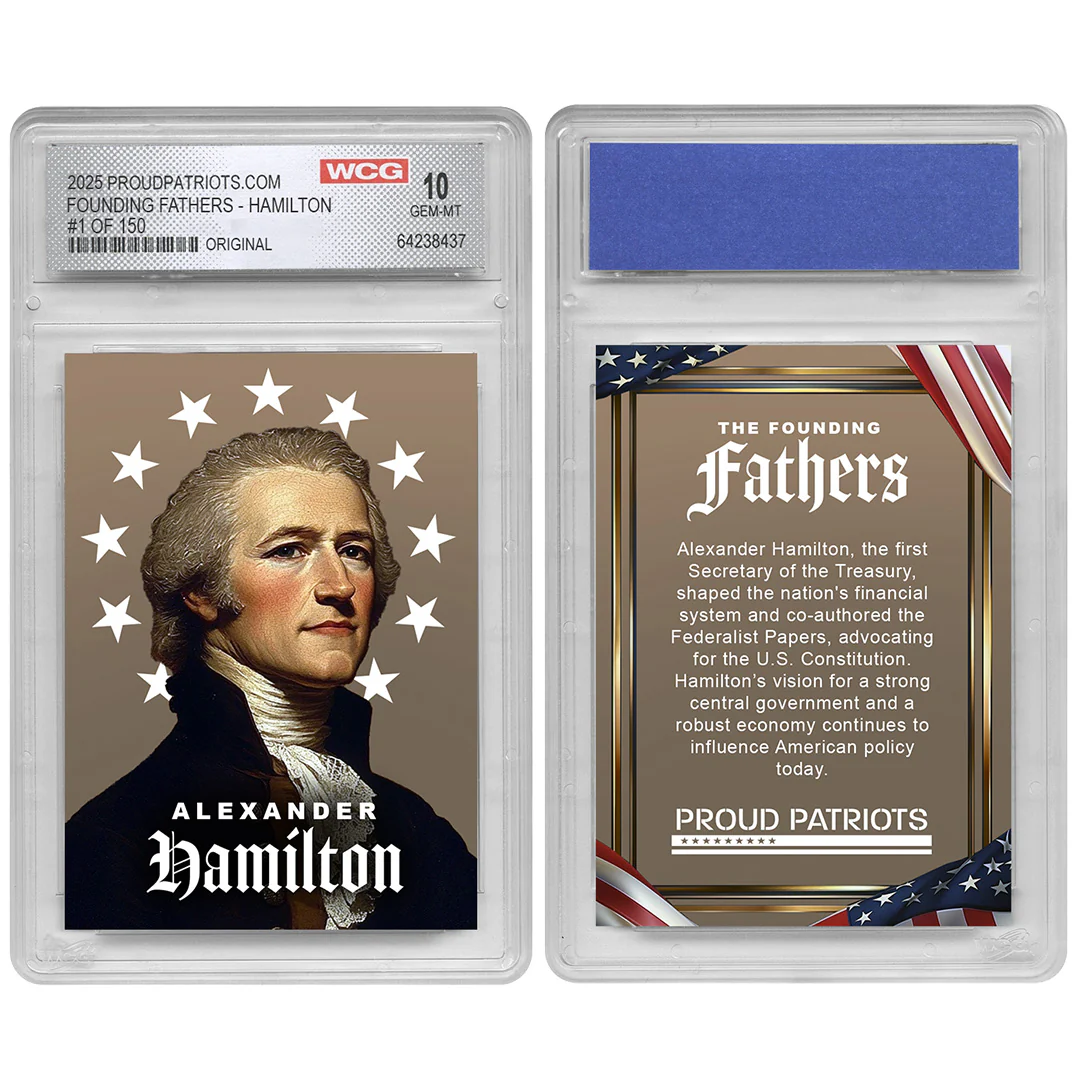 Founding Fathers Set of 7 Trading Cards | Original | Only 250 Available | Individually Numbered - All Matching Numbers | Graded GEM-MT 10 - Image 5