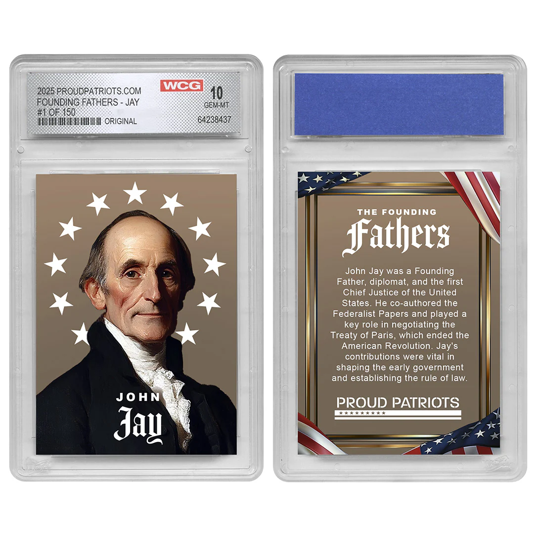 Founding Fathers Set of 7 Trading Cards | Original | Only 250 Available | Individually Numbered - All Matching Numbers | Graded GEM-MT 10 - Image 8