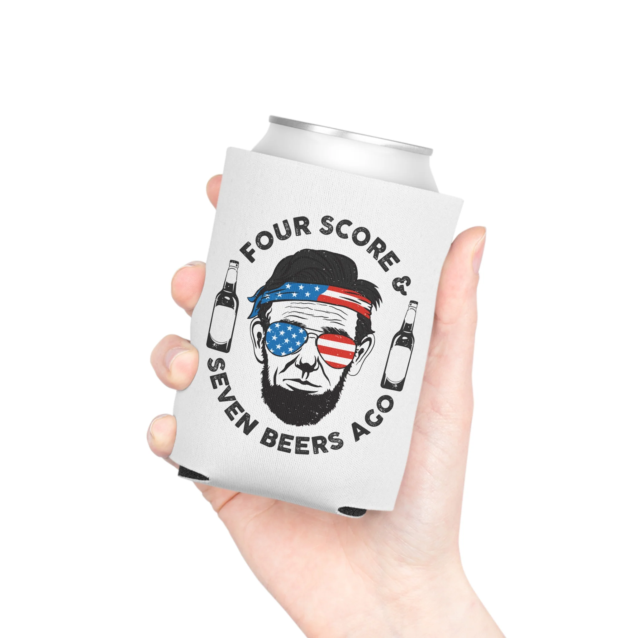 Four Score Seven Beers Ago Can Koozie - Image 5