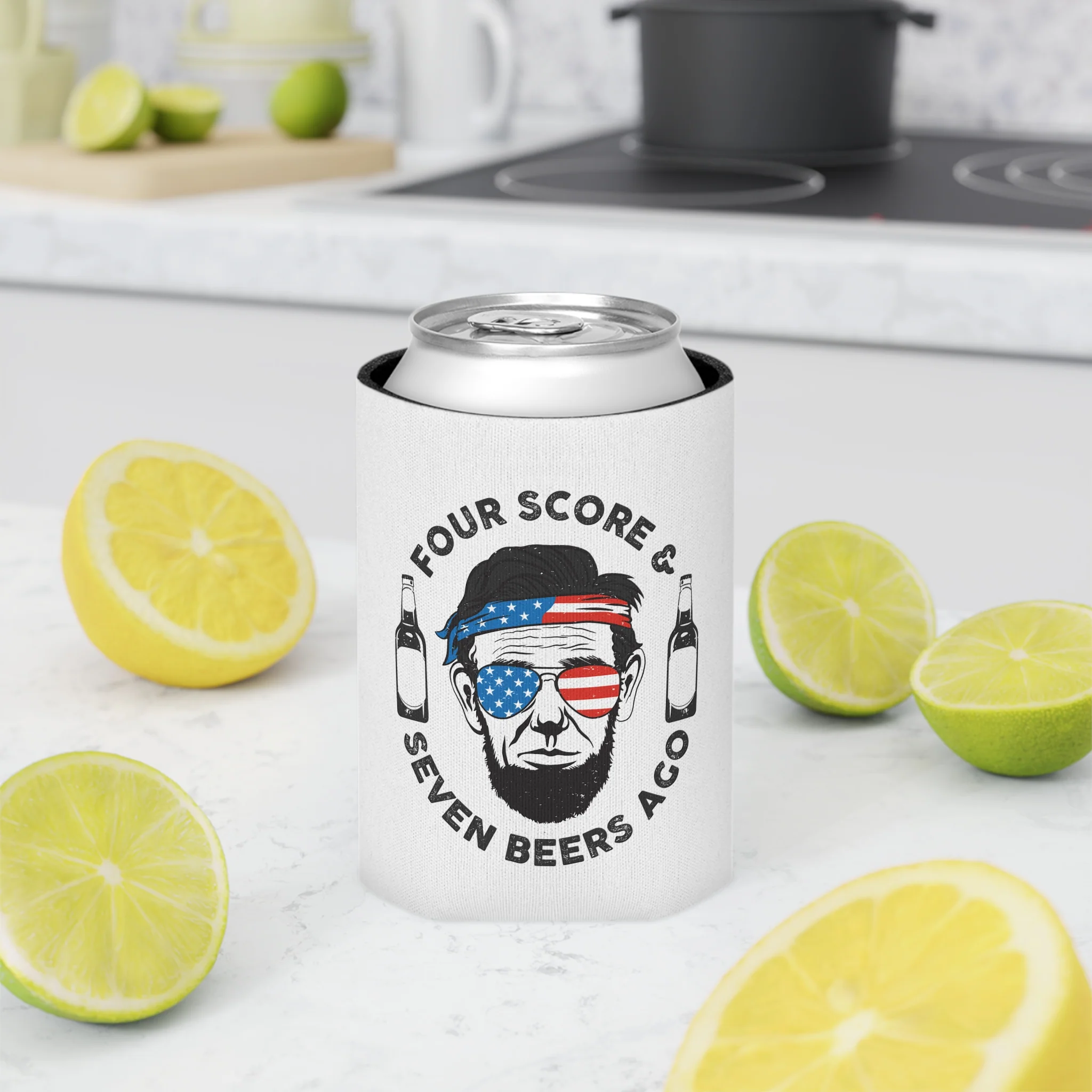 Four Score Seven Beers Ago Can Koozie - Image 6