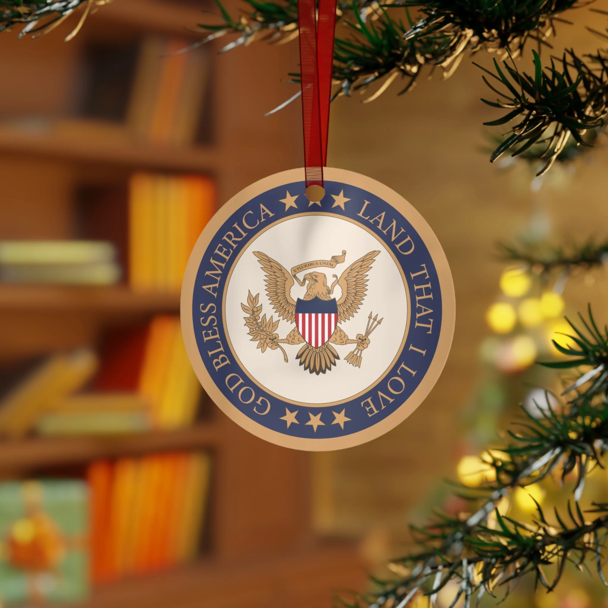 God Bless America Christmas Tree Ornament - Image 4
