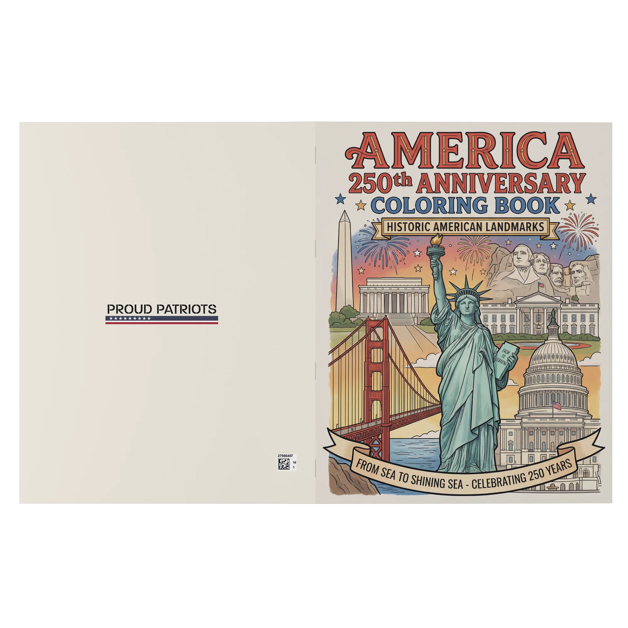 America 250th Anniversary Coloring Book - Historic American Landmarks - Image 7