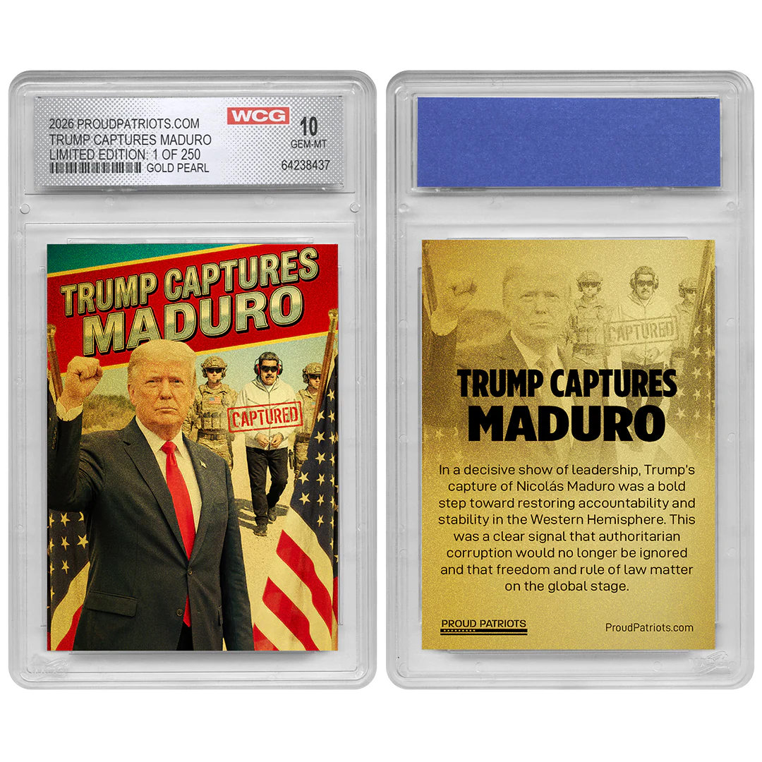 Trump Captures Maduro – Limited Gold Pearl Edition #/250 | GEM-MT 10 Graded Collectible Card - Image 3