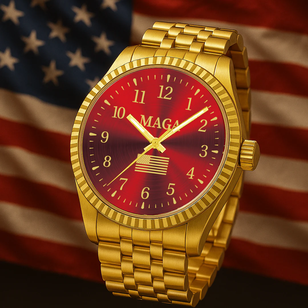 Gold & Red MAGA Watch - Image 4