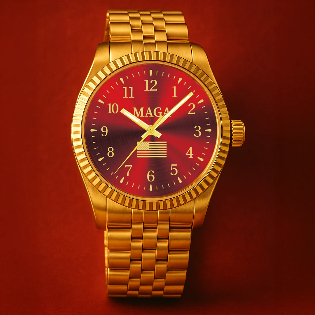 Gold & Red MAGA Watch - Image 6