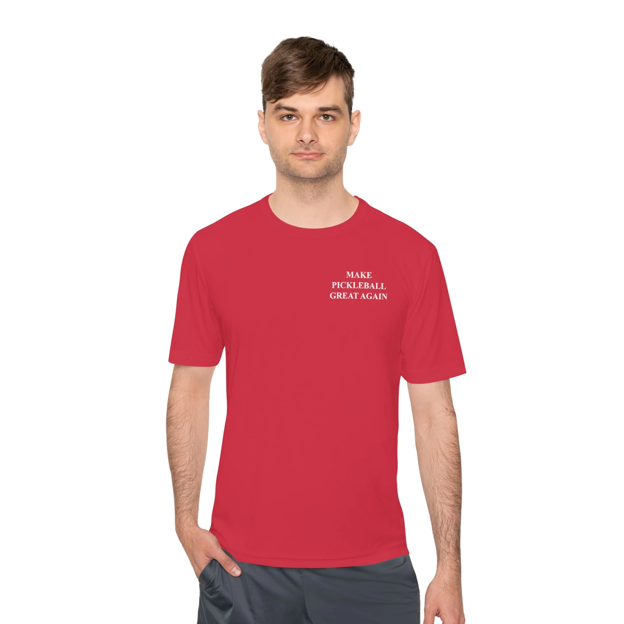 Make Pickleball Great Again Unisex Moisture Wicking Shirt - Image 3