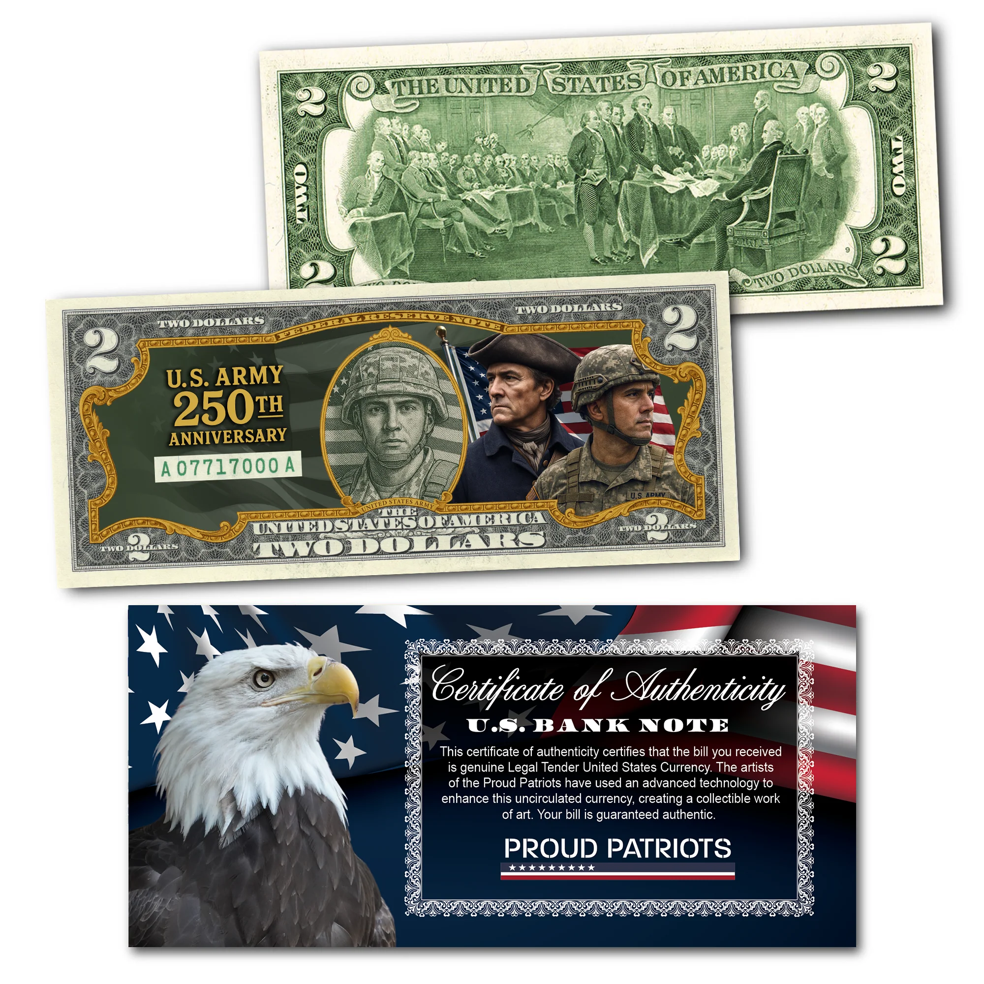 U.S Military Anniversary $2 Bill Collection - Image 2