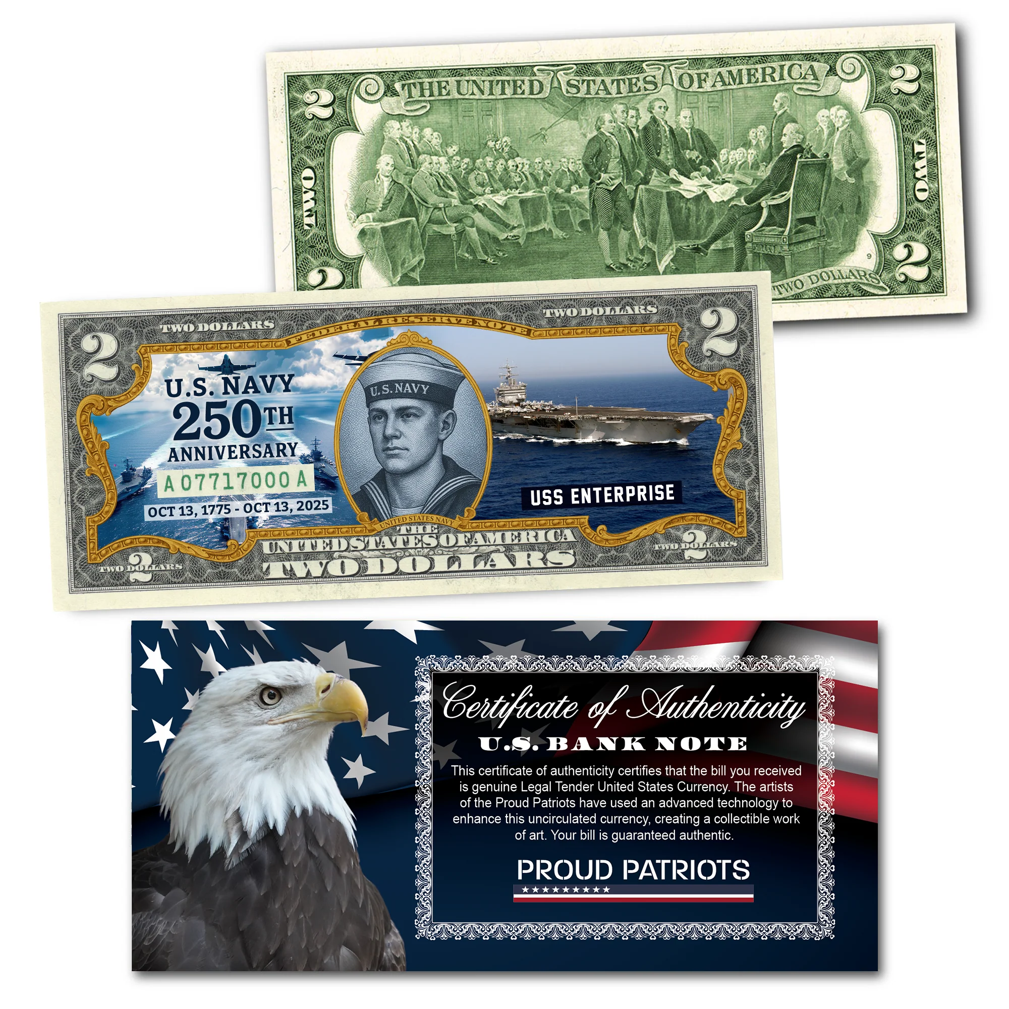 U.S Military Anniversary $2 Bill Collection - Image 4