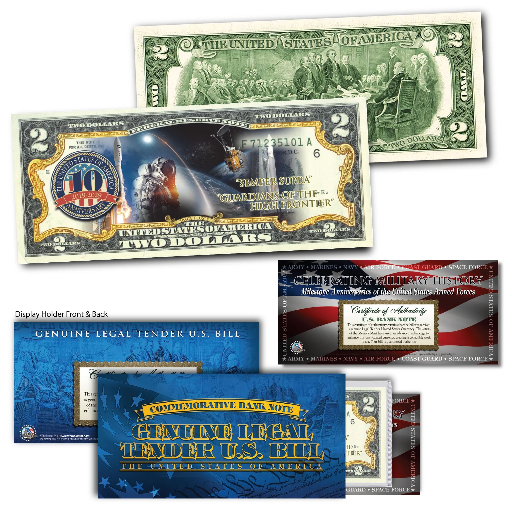 U.S Military Anniversary $2 Bill Collection - Image 5