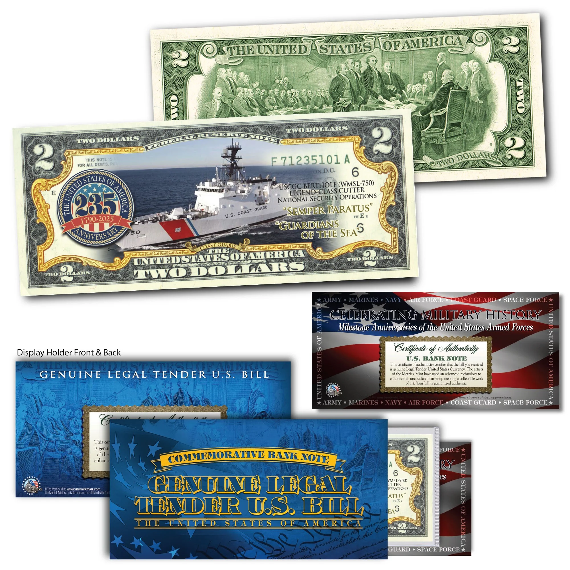 U.S Military Anniversary $2 Bill Collection - Image 7