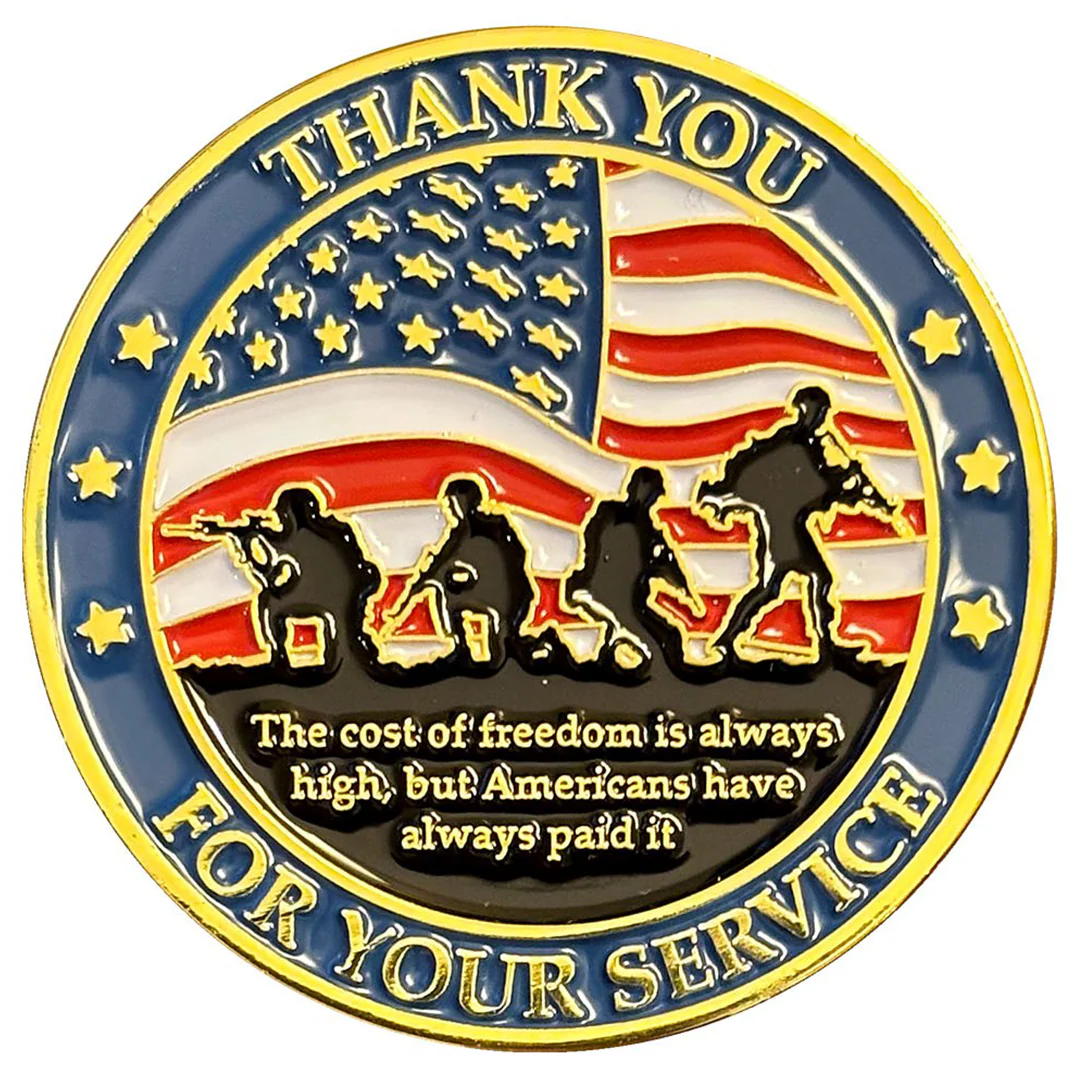 Military Challenge Coin "Thank You For Your Service" - Image 2