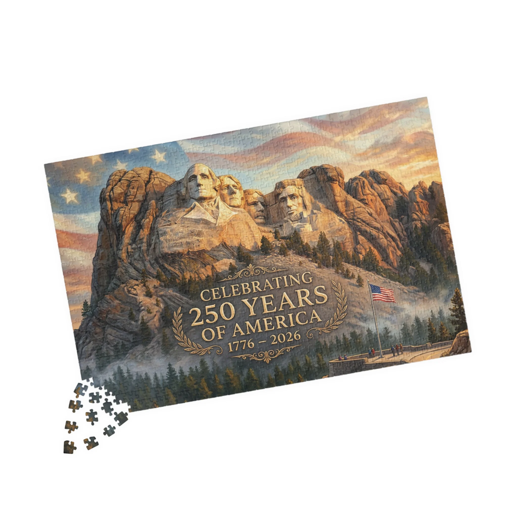 Mount Rushmore 250th Anniversary Jigsaw Puzzle — Celebrating 250 Years of America (252/520/1014 pcs) - Image 8