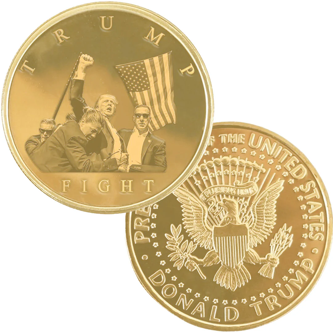 Trump Gold Fight Coin - Image 3