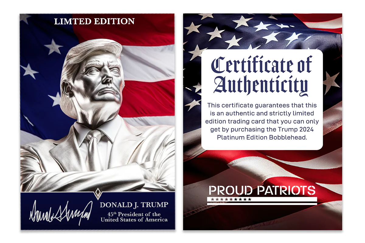 Platinum Trump Bobblehead (Limited Run of 2024 Units) - Image 4