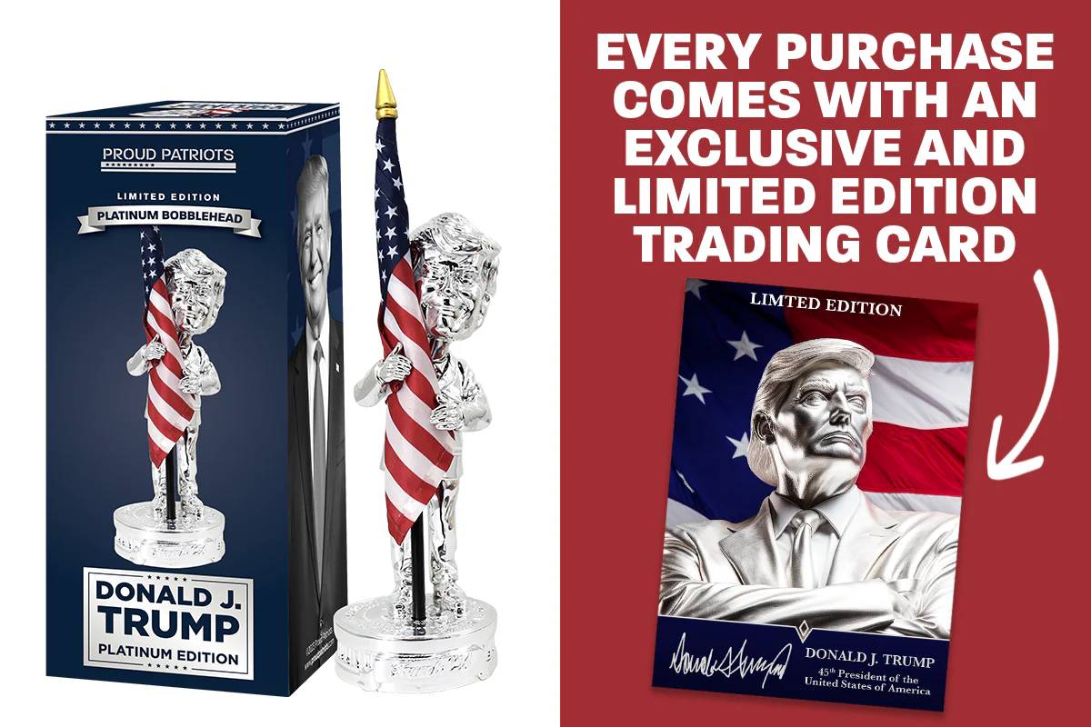 Platinum Trump Bobblehead (Limited Run of 2024 Units) - Image 6