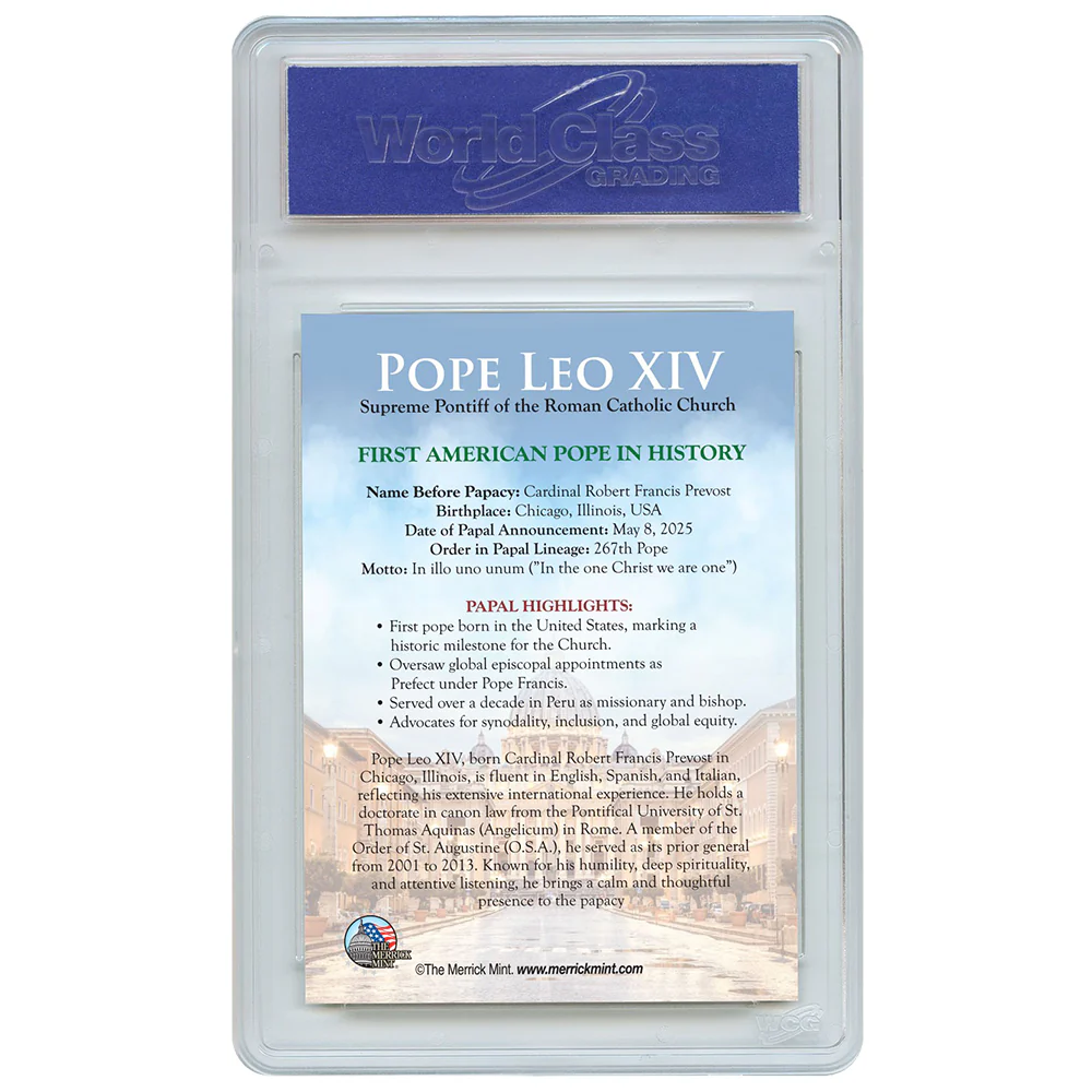 Pope Leo XIV Official Trading Card - 1st American Pope - Individually Numbered to 5,000 - Image 3