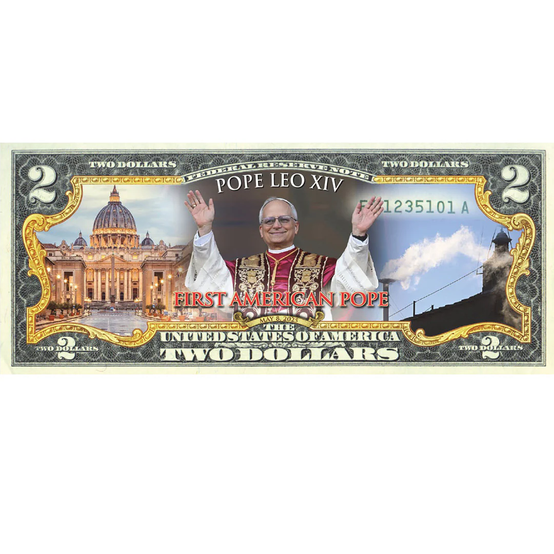 Pope Leo XIV The First American Pope - Collectible Legal Tender $2 Bill - Image 2