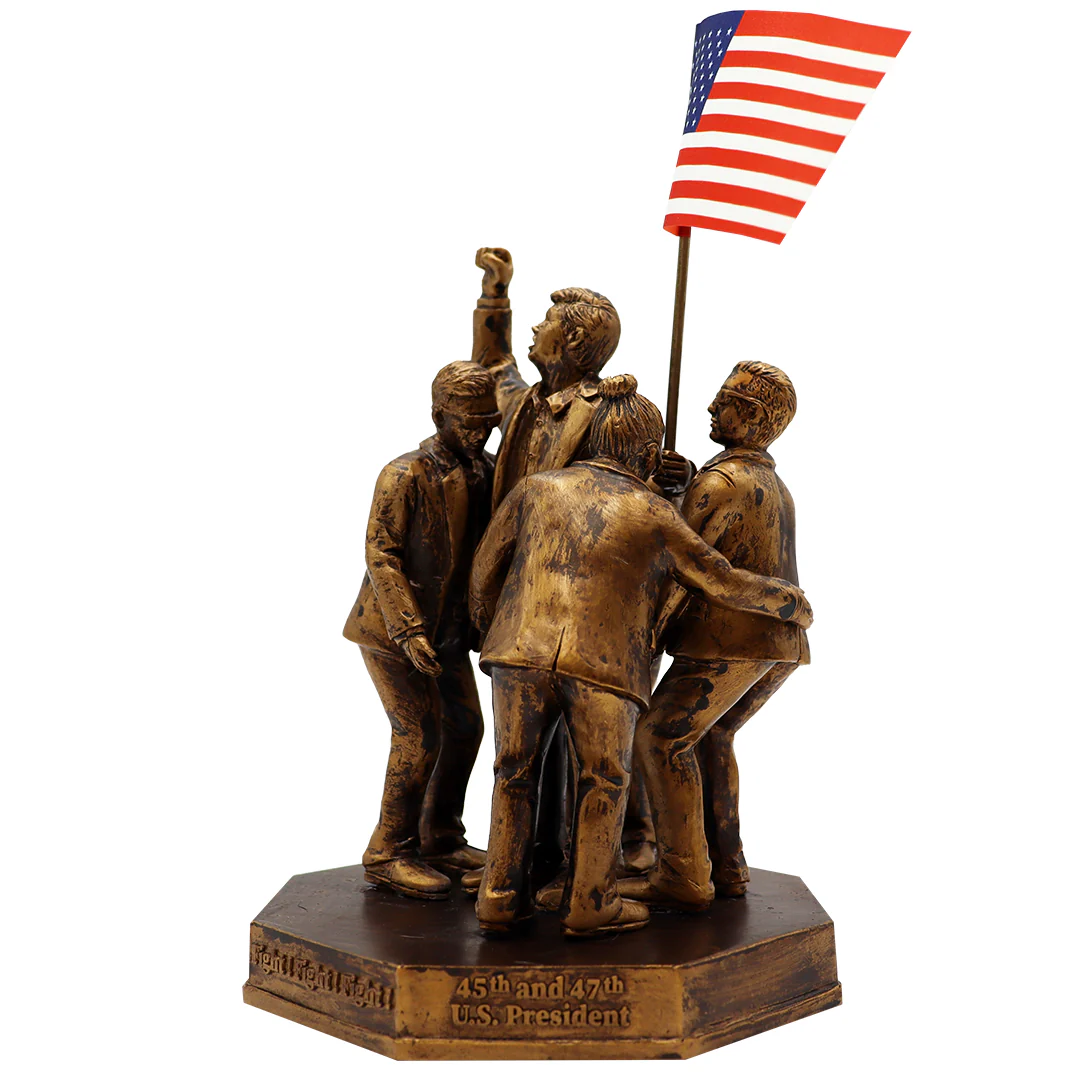 President Trump Fight Bronze Statue - Image 3