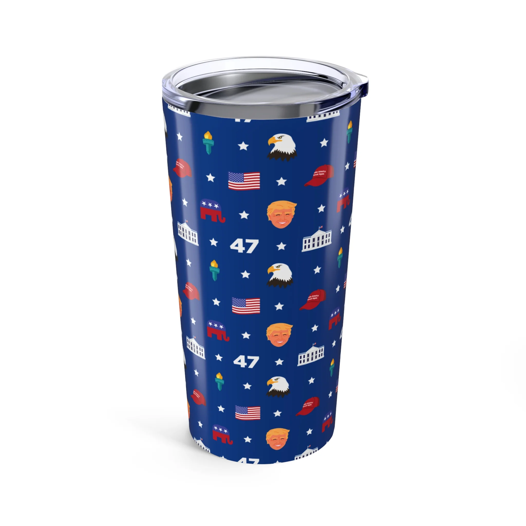 President Trump MAGA Pattern Tumbler 20oz - Image 3