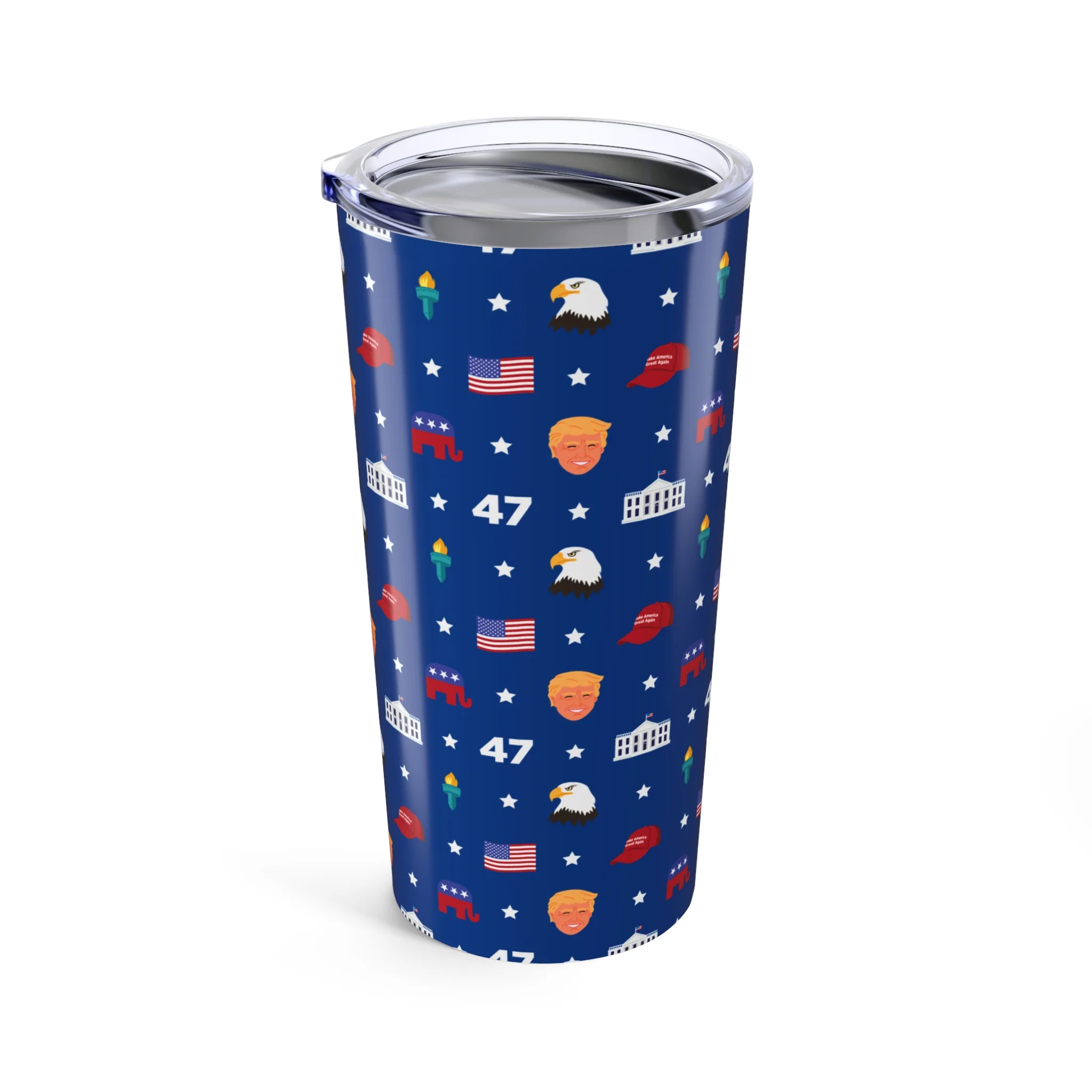 President Trump MAGA Pattern Tumbler 20oz - Image 4
