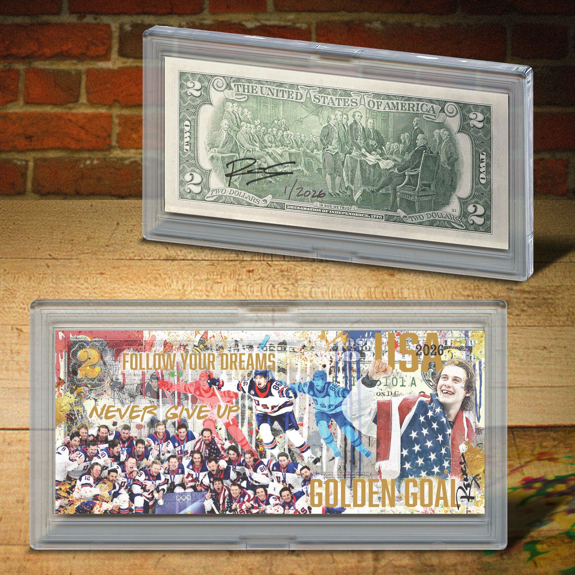 Rency - USA Men’s Golden Goal - Genuine Legal Tender $2 Bill (Only 2,026 Available) - Image 3