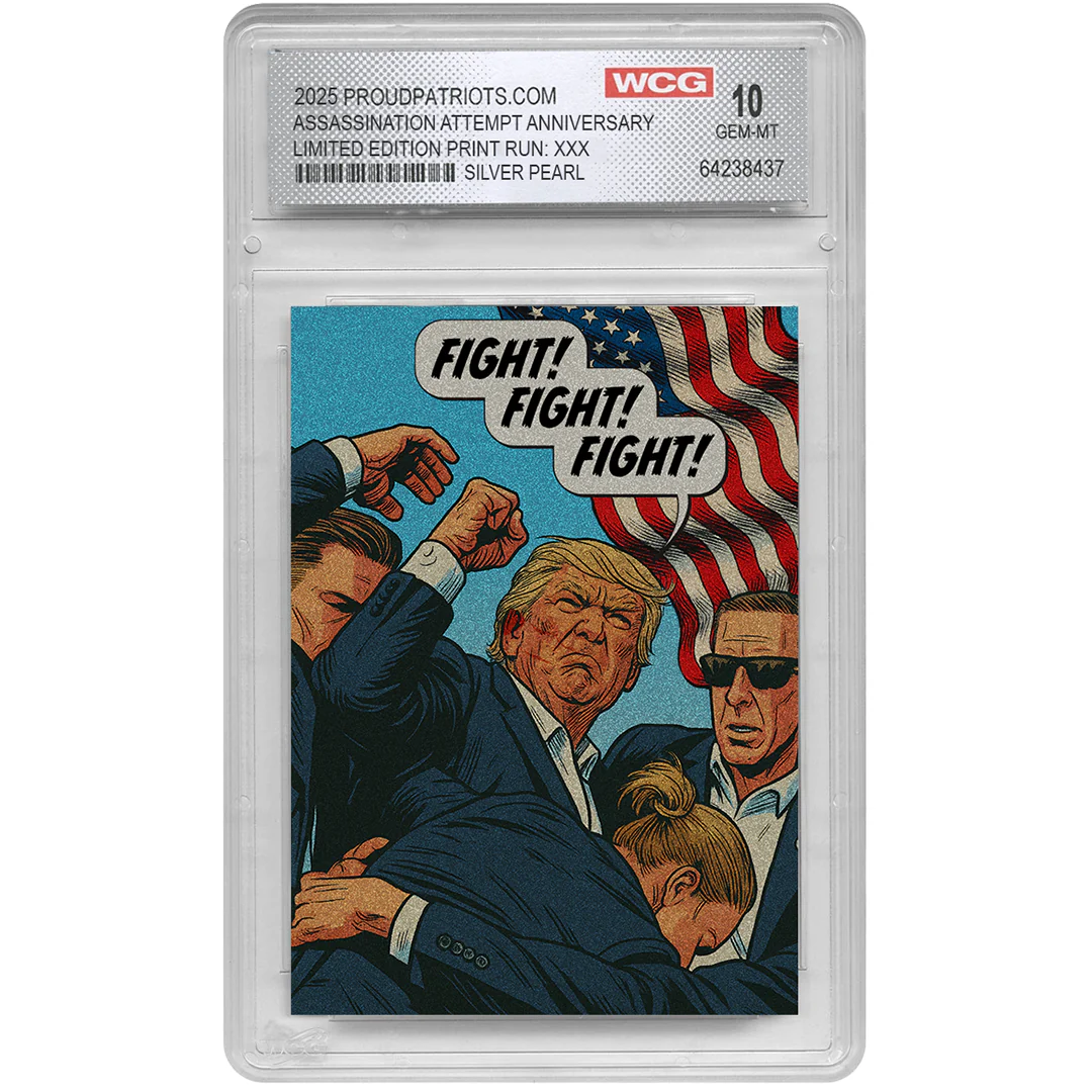 SILVER PEARL Fight Fight Fight Collectible Trading Card - One Year Anniversary Special Edition (Only 100 Available) - Image 2