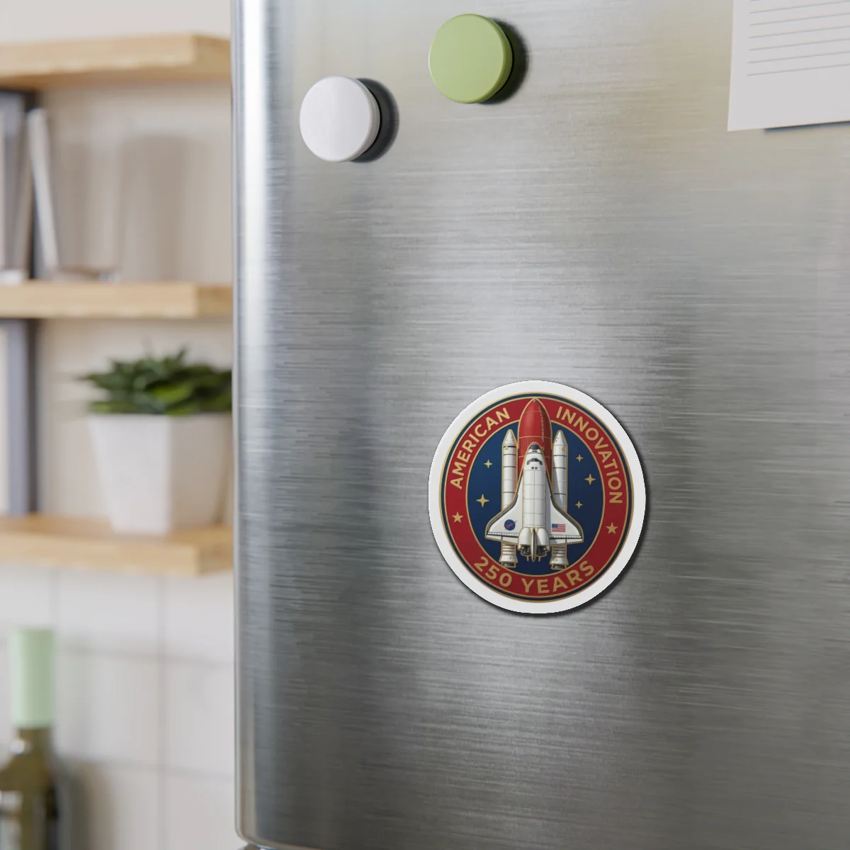 Space Shuttle 'American Innovation - 250 Years' Magnet - Image 3