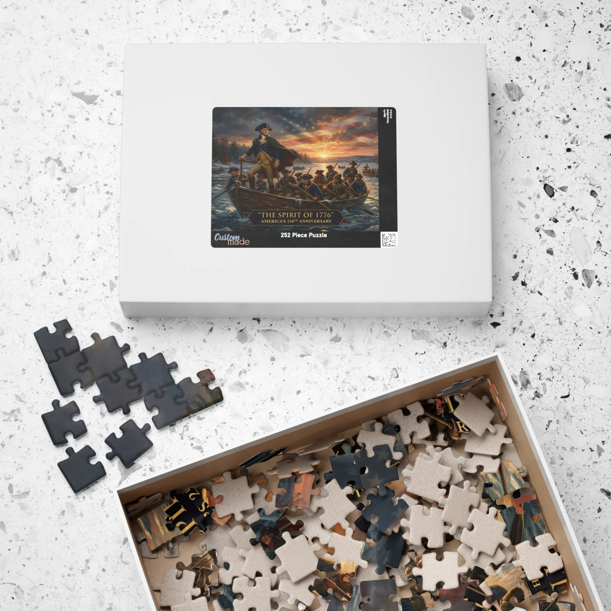 Spirit of 1776 Jigsaw Puzzle — George Washington Crossing the Delaware - Image 6