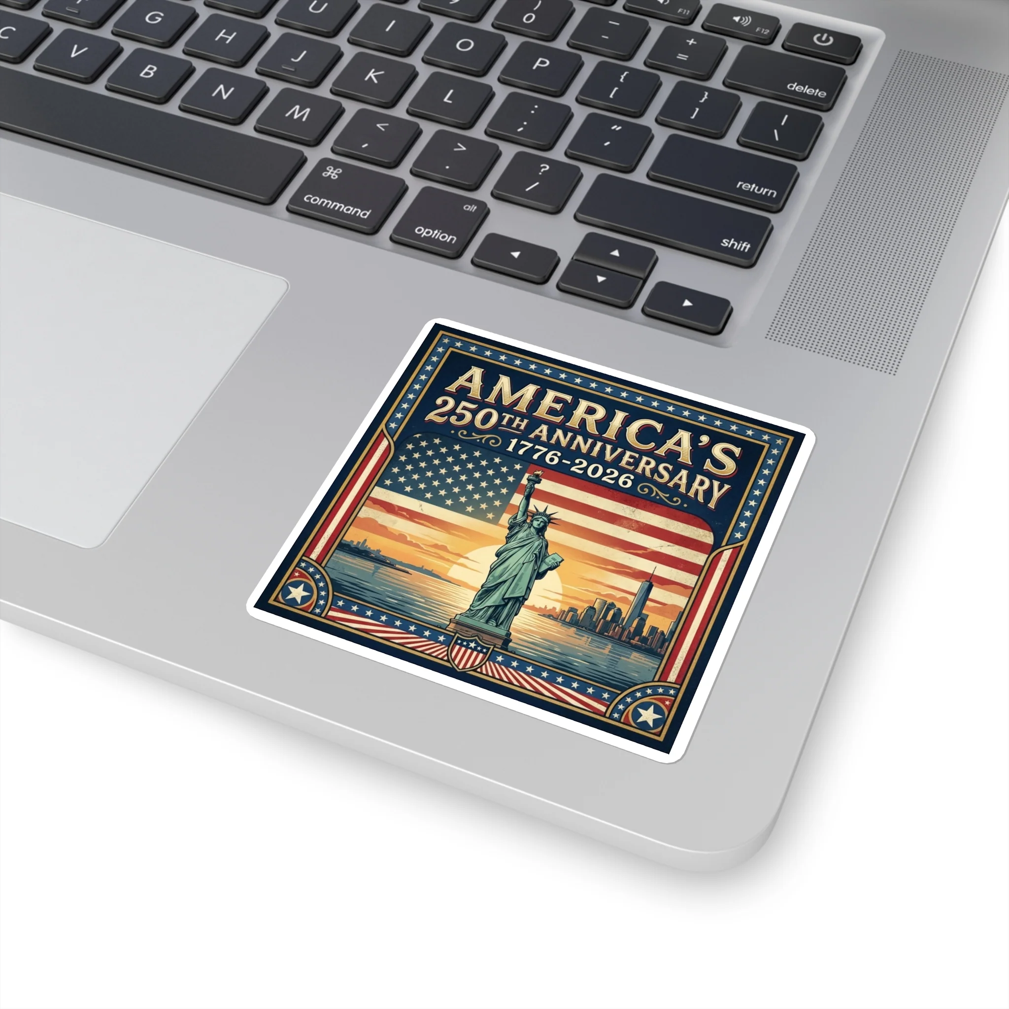 Statue of Liberty - America 250th Anniversary Square Sticker - Image 2