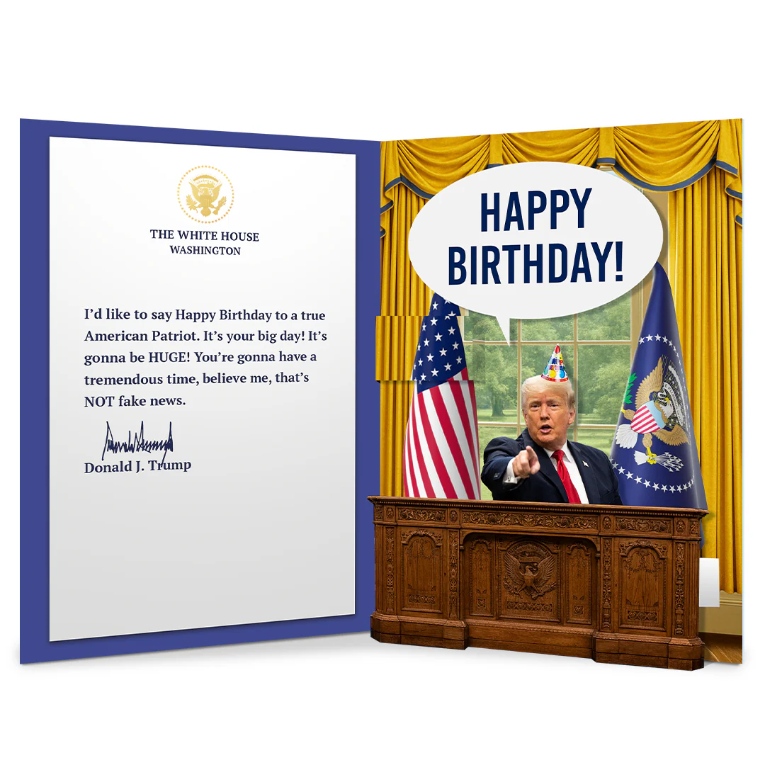 Talking Trump Pop Up Birthday Card - Image 2