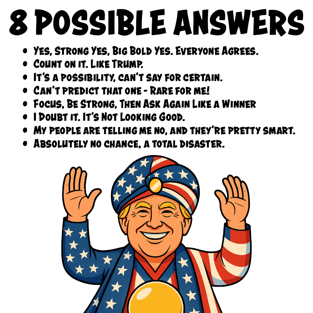 Ask The Amazing Trump Talking Button - Image 3