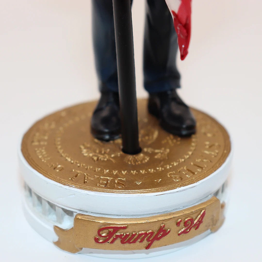 President Trump Bobblehead (Hugging the American Flag) - Image 3