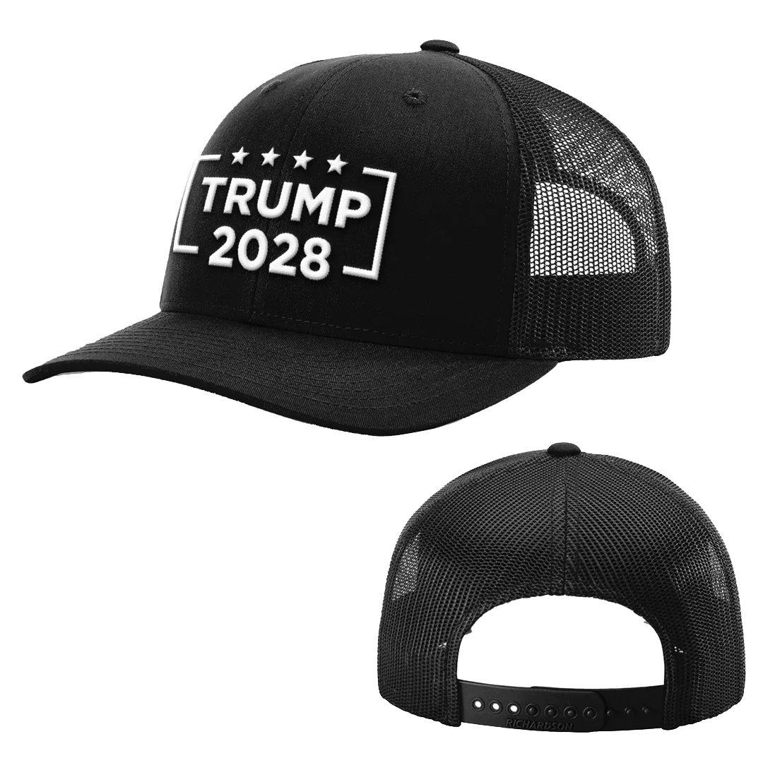 Trump 2028 Snapback Trucker Hat - Image 2