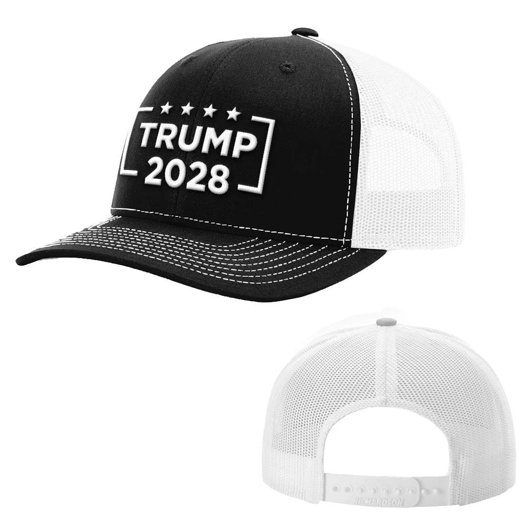 Trump 2028 Snapback Trucker Hat - Image 5