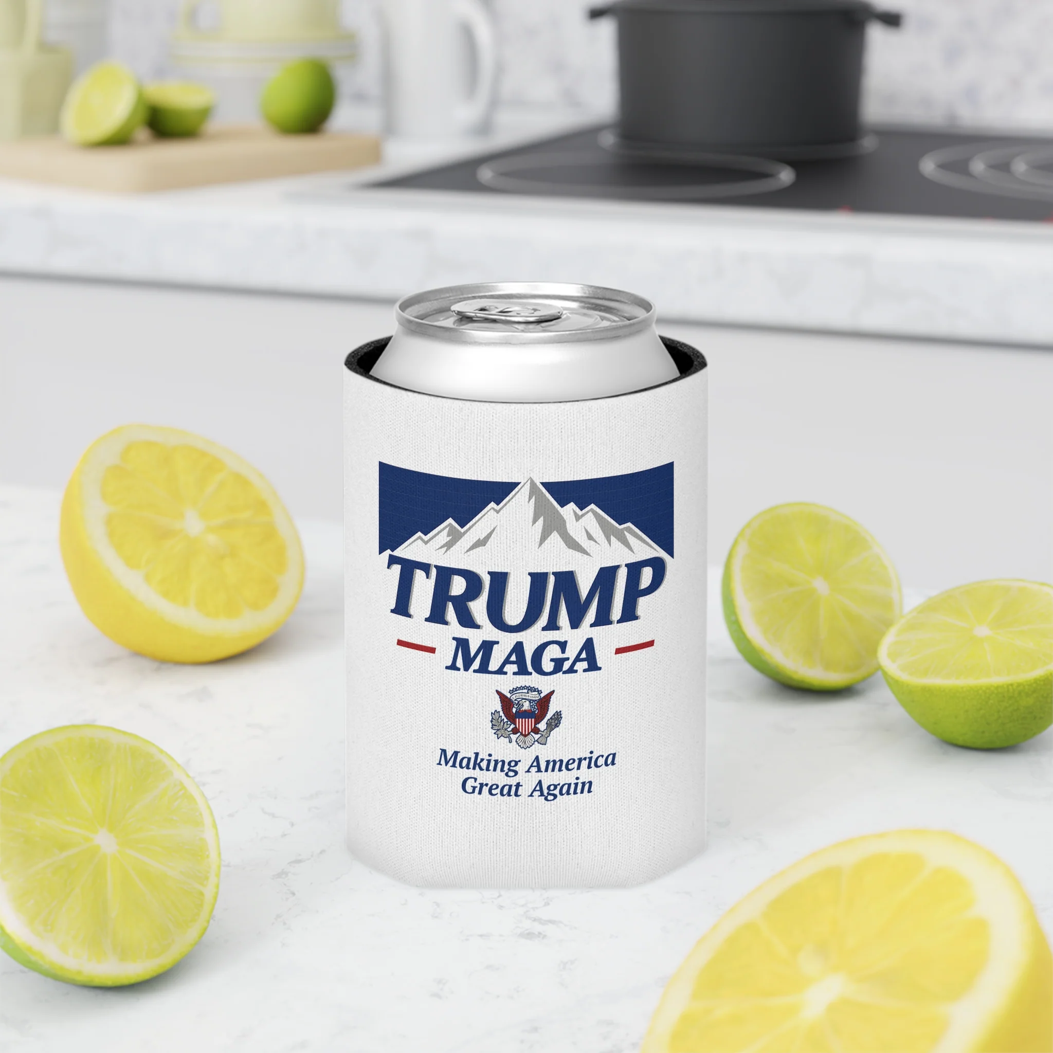 Trump MAGA Mountain Can Koozie - Image 7