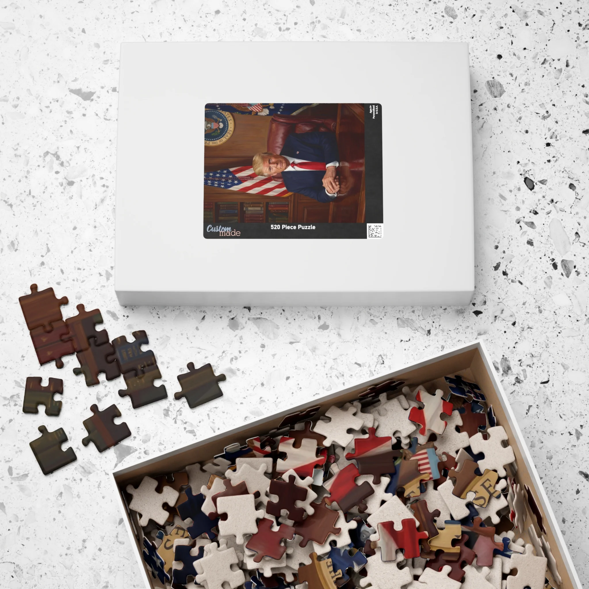 Trump Presidential Portrait Puzzle (252, 520, 1014-piece) - Image 12