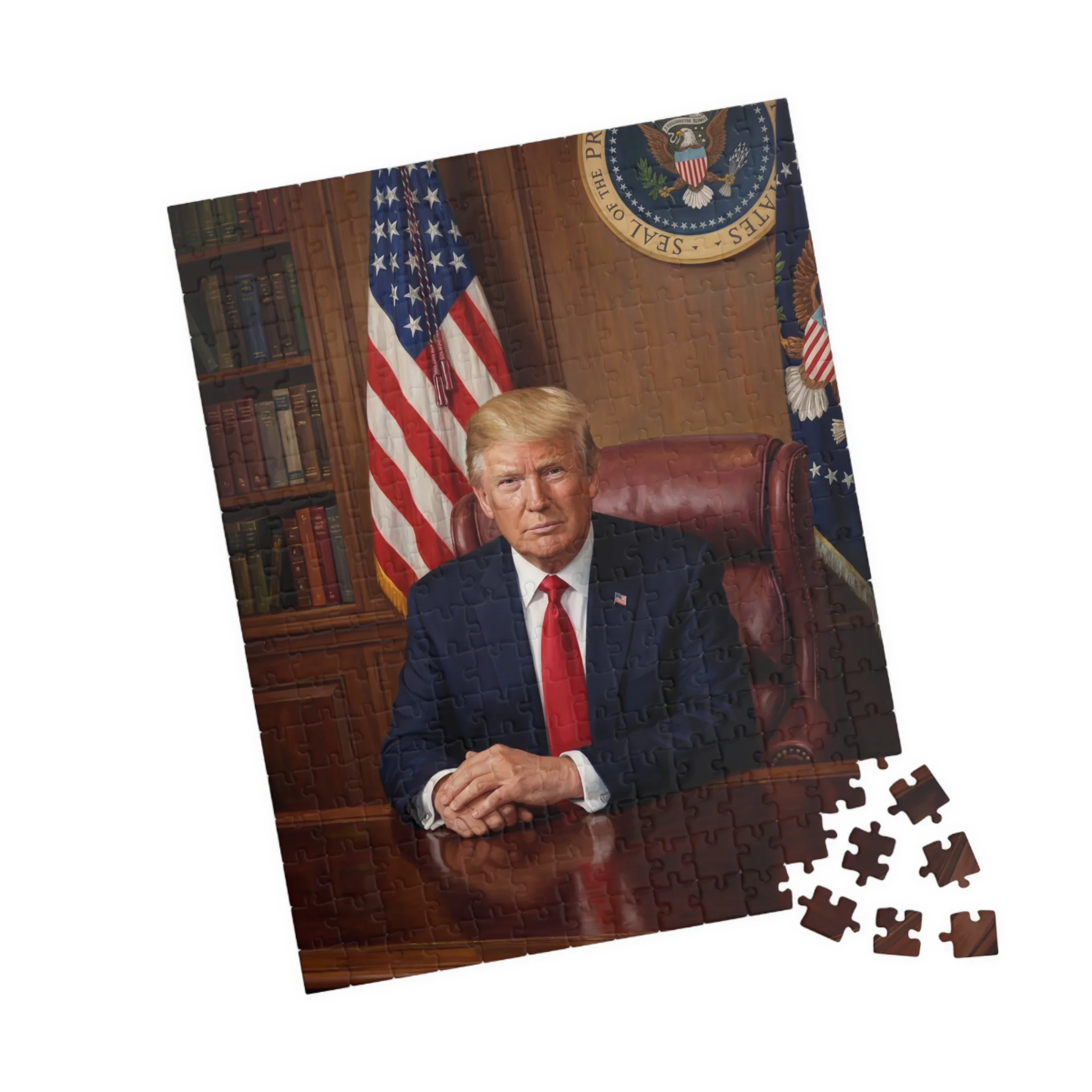Trump Presidential Portrait Puzzle (252, 520, 1014-piece) - Image 8