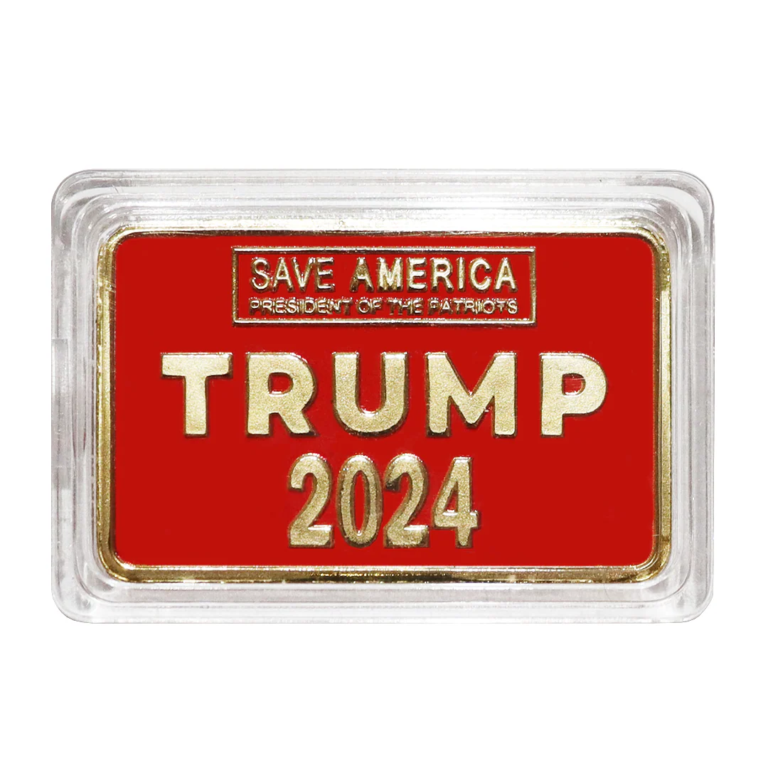 Trump "Save America" Gold and Red Collectible Bar
