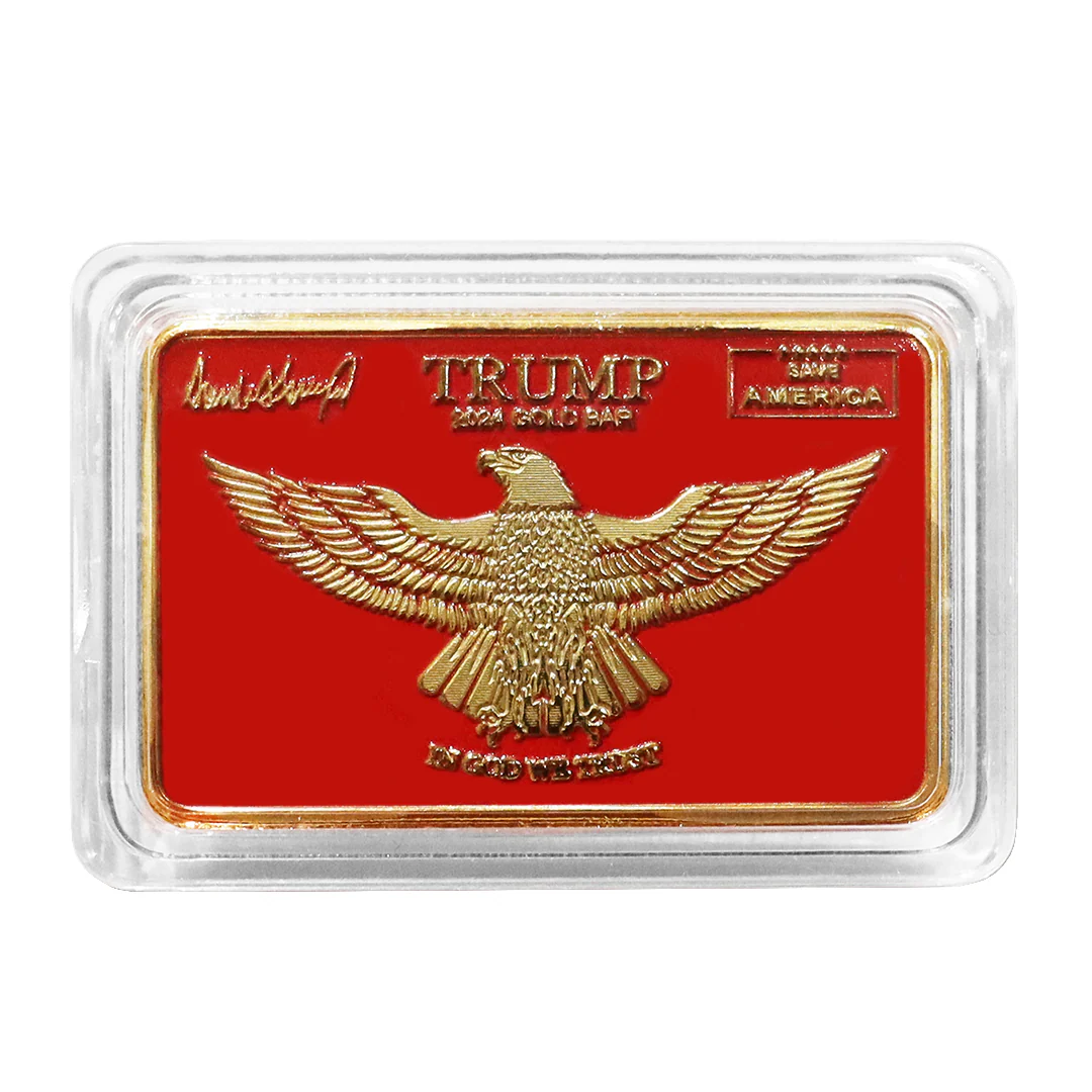 Trump "Save America" Gold and Red Collectible Bar - Image 2