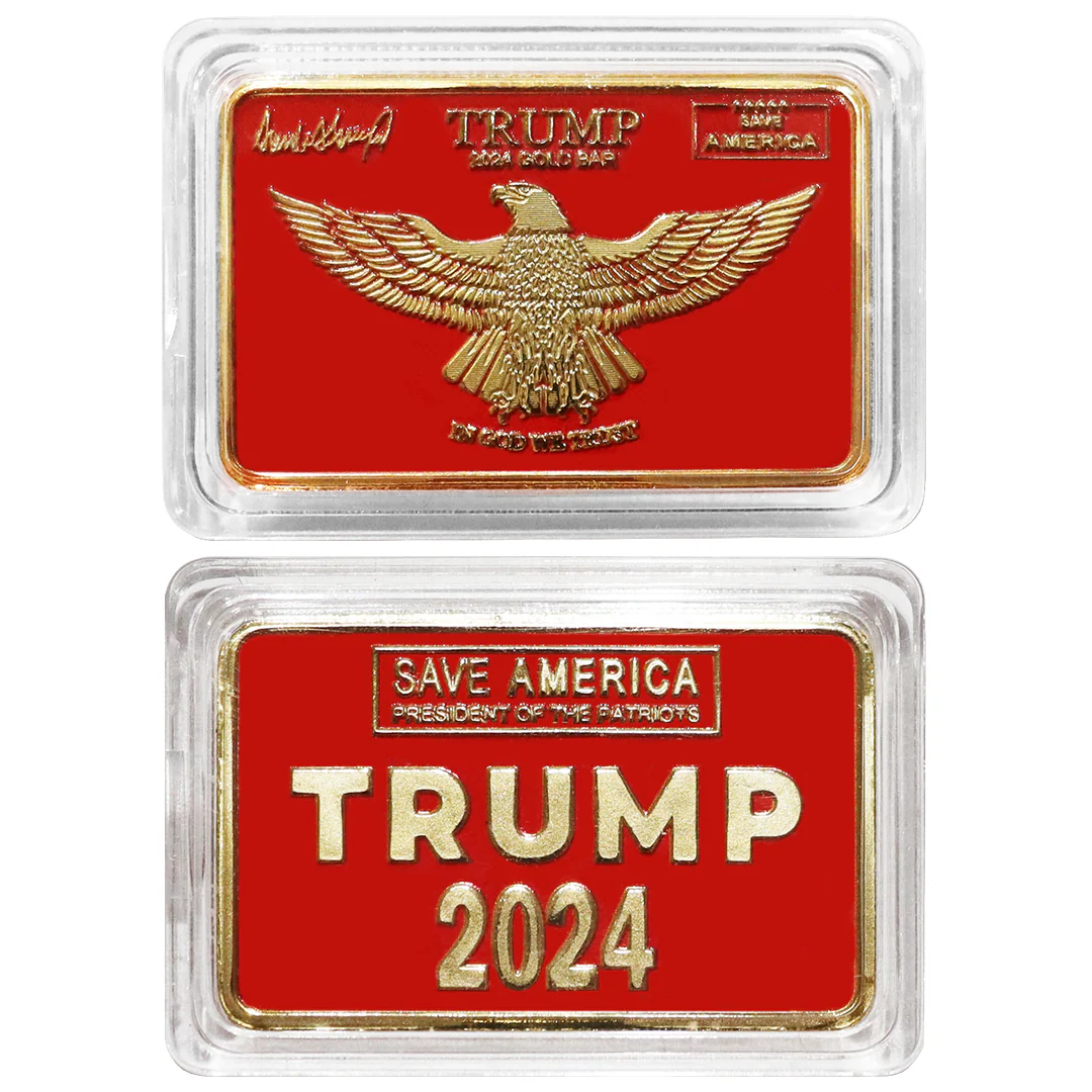 Trump "Save America" Gold and Red Collectible Bar - Image 3