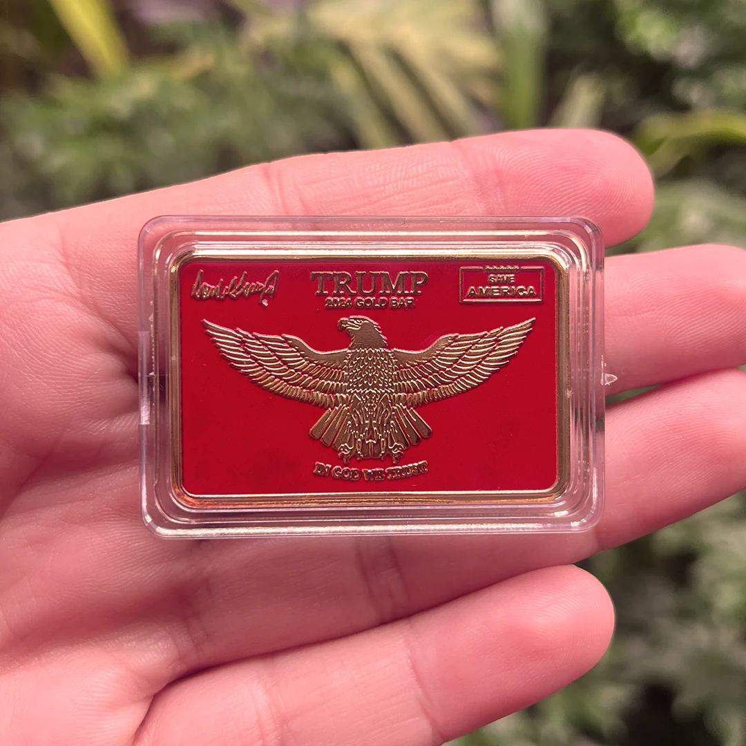 Trump "Save America" Gold and Red Collectible Bar - Image 5