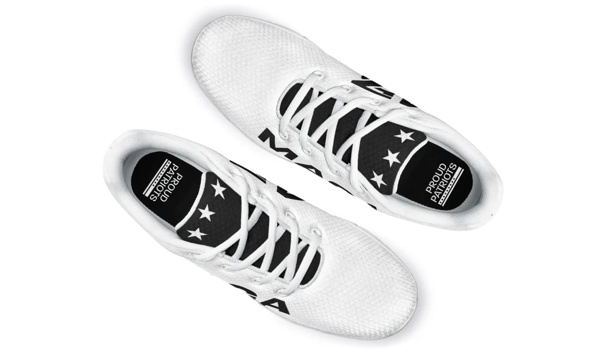 White & Black MAGA Sneaker - Image 14